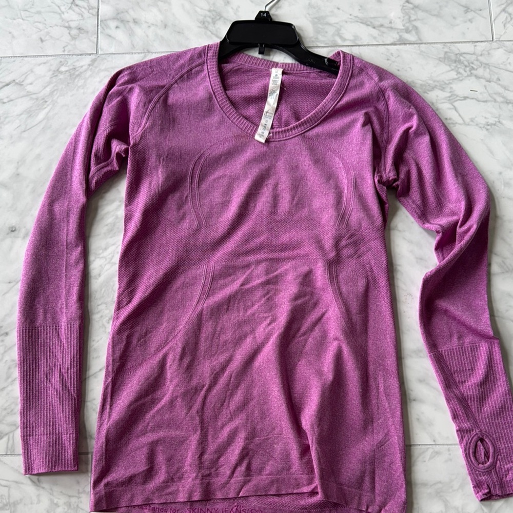 Lululemon swiftly tech Women's Purple Long Sleeve Top 10